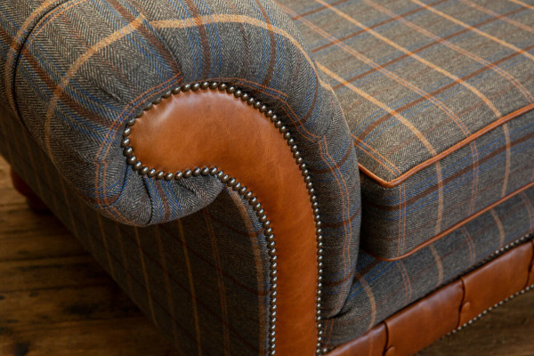 Armchair Couch Upholstery Sofa Textile Chesterfield Couches 1.5 Seater Single Seater Brown