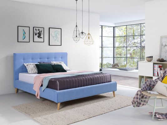 Hotel Chesterfield Luxury Bed Blue Bedroom English Beds 180 x 200cm New