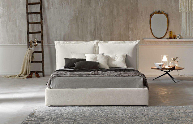 Modern design hotel bed XXL beds luxury style double textile 180x200cm fabric