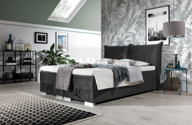 Box spring beds upholstered bed faux leather designer hotel double luxury design new