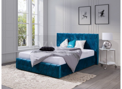 Bed cushion design luxury double hotel beds couple 160 x 200cm bedroom velvet