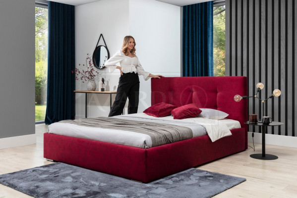 Upholstered bed beds bed upholstery designer hotel double luxury design 180x200cm new