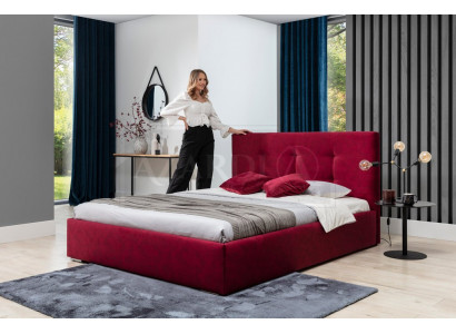 Upholstered bed beds bed upholstery designer hotel double luxury design 180x200cm new