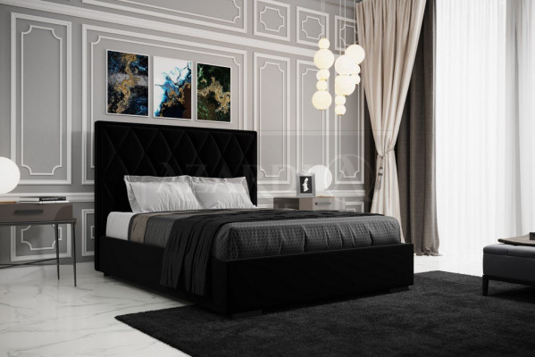 Upholstered bed beds bed upholstery designer hotel double luxury design 160x200cm new