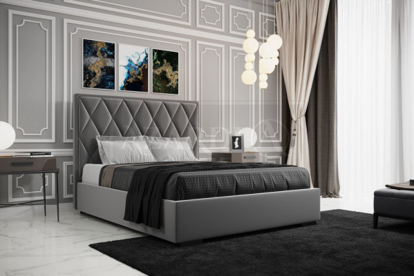 Upholstered bed beds bed upholstery designer hotel double luxury design 160x200cm new