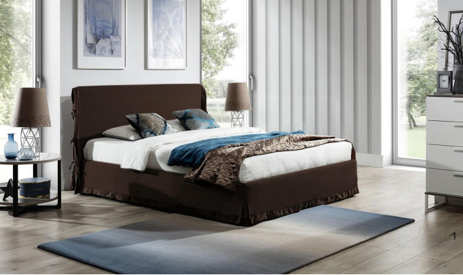 Upholstered bed, beds, bed, upholstery, leather, designer, hotel, double, luxury, country house, new