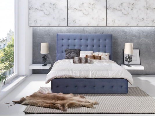Luxury bedroom bed classic bed frame double hotel beds gray furniture