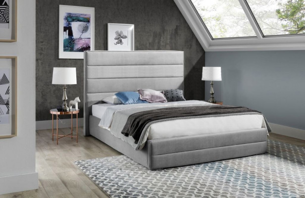 Luxury bedroom bed upholstery design 160x200cm double hotel beds textile new