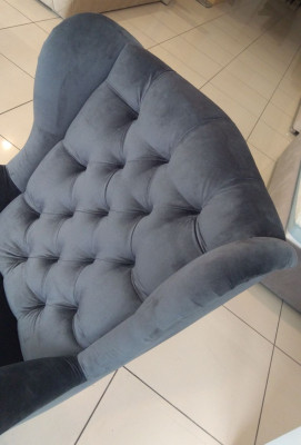 Wing chair Chesterfield armchairs armchair 1 seater throne chair seat padding