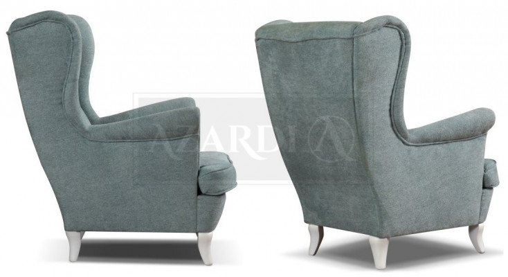 Wing chair, armchair, TV design, upholstered sofa, couch, chesterfield, textile furniture