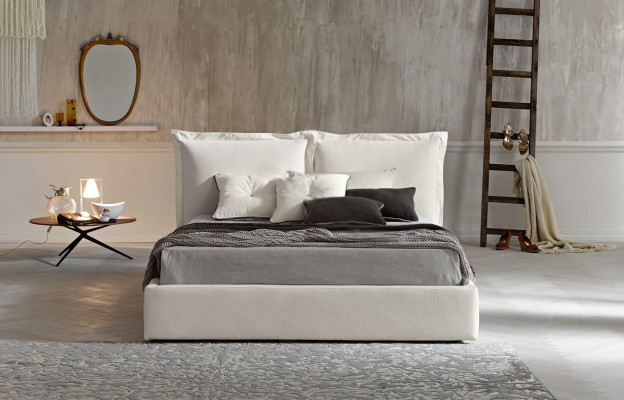 Classic design bed upholstered beds textile 140x200cm jvmoebel ® bedroom