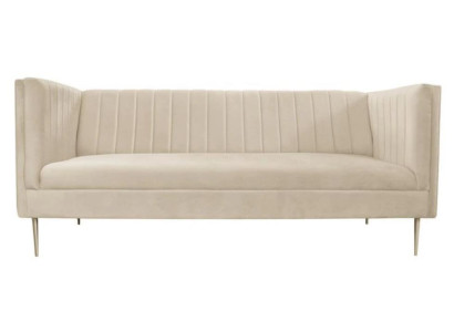 Luxury Green Chesterfield Three-Seater Upholstery Furniture Hotel Living Room Practice Velvet