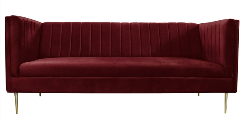 Bordeaux red luxury couch upholstery sofa burgundy two-seater sofas couches living room