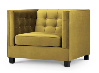Chesterfield Armchair Textile Fabric Beige Creative Furniture New Living Room Modern New