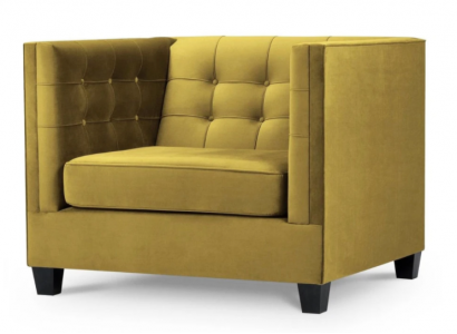 Chesterfield Armchair Textile Fabric Beige Creative Furniture New Living Room