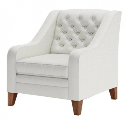 Armchair Textile Fabric White Creative Furniture New Living Room Modern Chesterfield Loft
