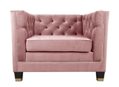 Chesterfield armchair textile fabric purple creative furniture new living room modern pink