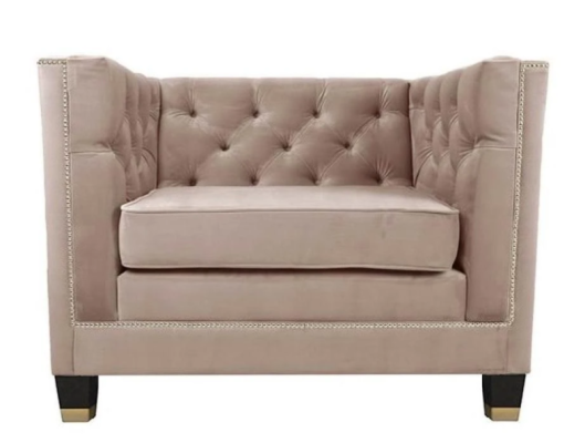 Chesterfield armchair textile fabric purple creative furniture new living room modern pink
