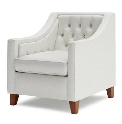 Armchair Textile Fabric White Creative Furniture New Loft Living Room Modern