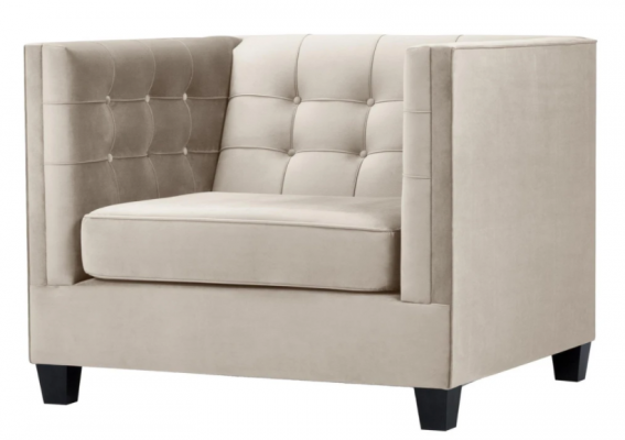 Armchair Textile Fabric Loft Gray Creative Furniture New Modern Living Room Chesterfield
