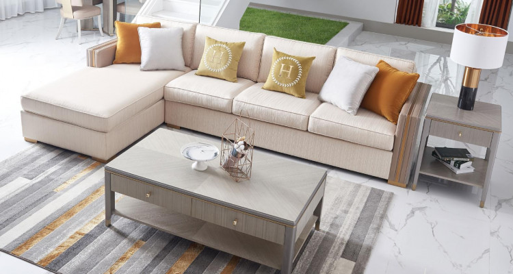 Corner sofa textile corner living landscape design luxury sofa couch corner set furniture new