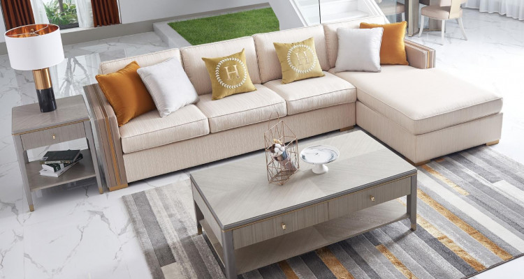 Corner sofa textile corner living landscape design luxury sofa couch corner set furniture new