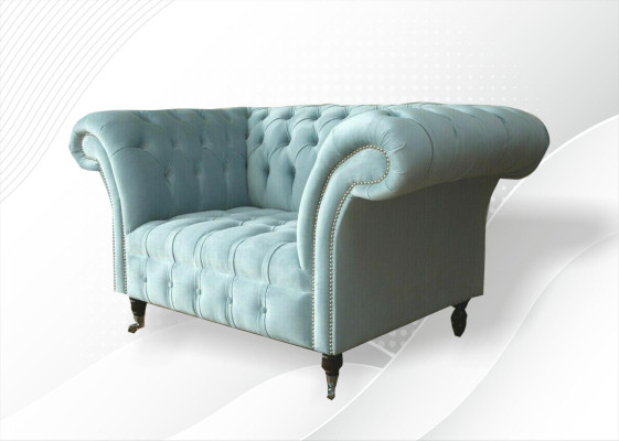 Chesterfield Armchair Design Upholstered Sofa Couch Couches Sofas Textile Furniture New