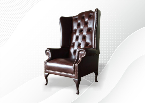 Chesterfield Wingback Armchair Upholstered Sofas Antique Style Armchair Chair Classic Furniture