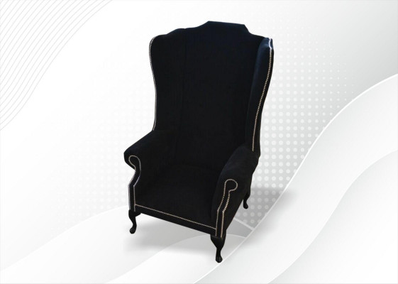 Armchair Design Couch Chesterfield Fabric Lounge Club Upholstered Luxury 1-seater
