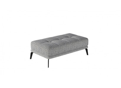 Lounge Footstool Ottoman XXL Club Ottoman Pouf Leather Textile Ottoman Designer New