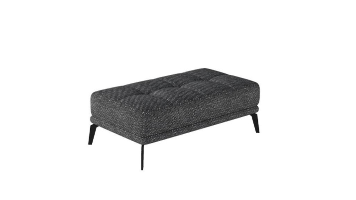 Lounge Footstool Ottoman XXL Club Ottoman Pouf Leather Textile Ottoman Designer New