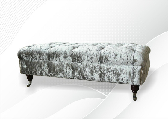 Chesterfield Upholstered Ottoman Grey Fabric Living Room Design Upholstered Sofa New Textile