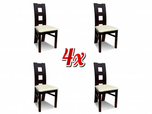 Set of 4 chairs luxury design upholstered solid wood kitchen dining room chairs seat new