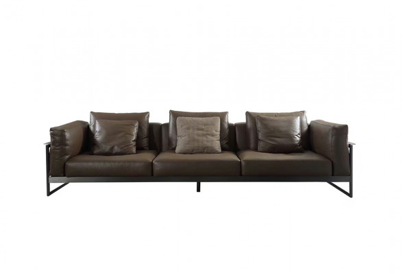 Design furniture sofa couch 3-seater upholstered sofas living room couches leather three-seater
