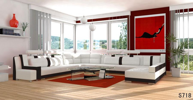 U-shaped sofa set couch upholstery suite living landscape design