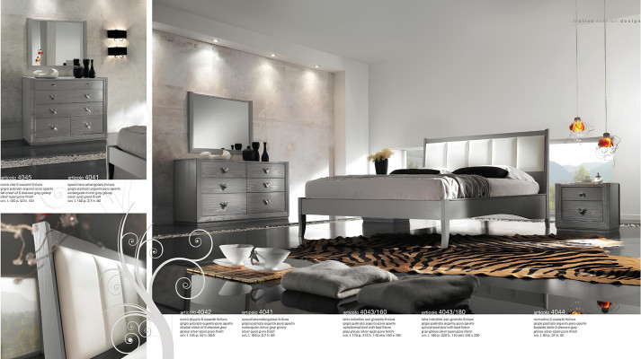 Bedroom bed nightstand chest of drawers mirror set group double new set 5 pieces