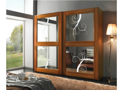 Wardrobe, closet, sliding doors, cabinets, modern furniture, bedroom, Italy