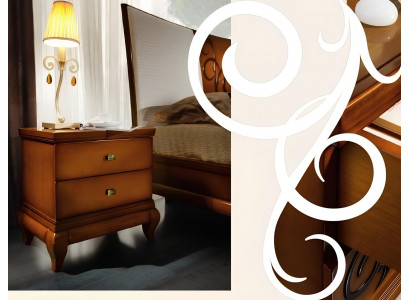 Nightstand 2 Drawers Side Table Bedside Cabinet Dresser Console Wood Design
