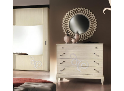 Dresser Mirror Wood Dressers Set Modern Cabinet Console Furniture New Set 2-piece