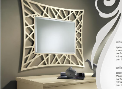 Mirror Hanging Mirror Wood Modern Wall Mirror Furniture Small Mirror Design 90x90 New