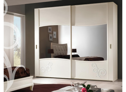Luxury wardrobe with sliding doors bedroom closet cabinets wood design