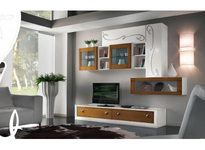 TV wall unit living room furniture luxury RTV living room walls cabinet shelf