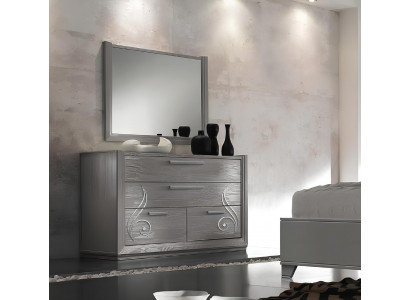 Sideboard Mirror Wardrobe Luxury Sideboards Wardrobe Shelf Console Furniture Set 2-piece.