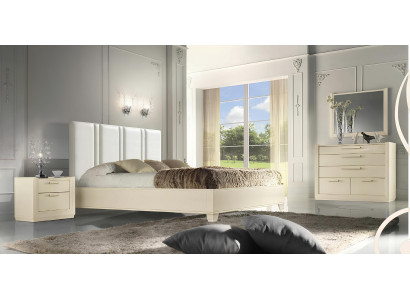 Bedroom bed nightstand wood beds double beds bed frame new set 3-piece