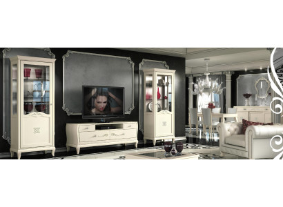 Luxury Living Room TV Set, Modern Cabinet TV, Wood Furniture, Cabinet Style, 3-Piece Cabinets