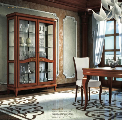 Showcase luxury display cabinet glass cupboard wood shelf modern cabinets new