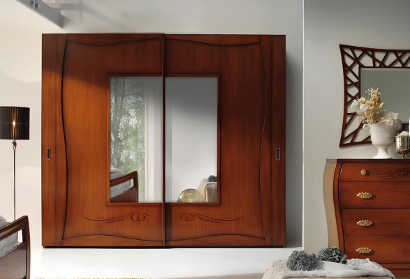 Wardrobe closets clothes cabinet luxury sliding doors design wood modern