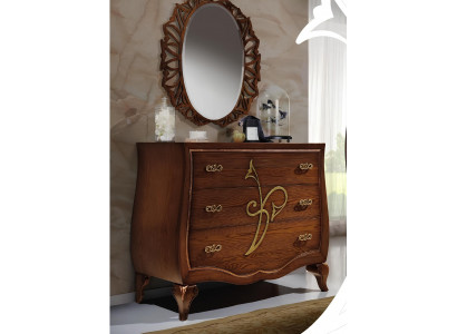 Cabinet Wardrobe Luxury Dressers Cabinet Shelf Console Furniture Wooden Cabinet Mirror