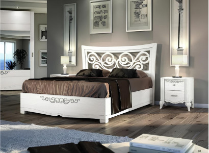 3-piece bedroom set bed nightstand beds double bed wood group suite new
