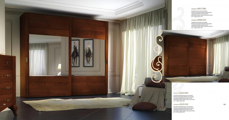 Wardrobe Closet Shelf Storage Coat Rack Modern Mirror Wood Design